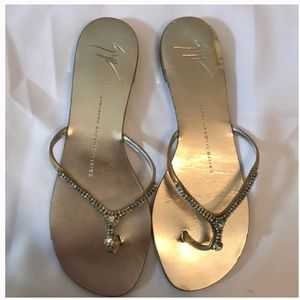 Giuseppe Zanitti Bling Sandals. Size 7.5. Gorgeous